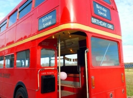 Double deck Red Bus for weddings in Amersham